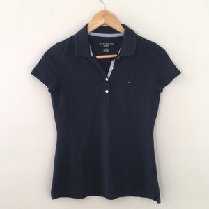 Tommy Hilfiger Navy Short Sleeves Polo, XSmall